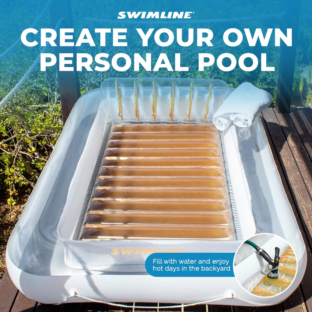 Luxe Edition rose gold tanning float raft
