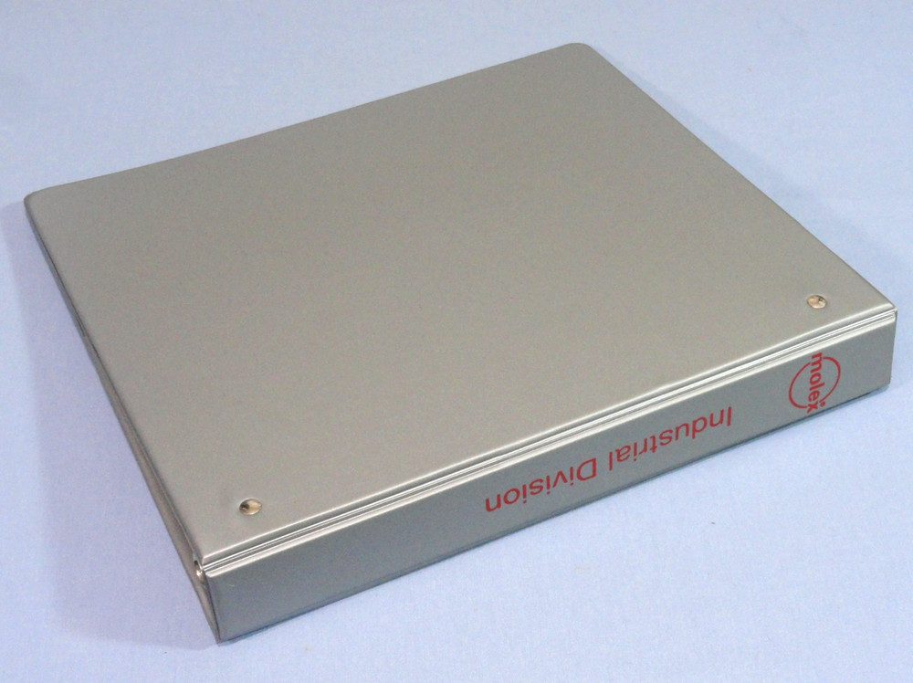 Vintage Molex Electronics Industrial Division 3 Ring Binder Notebook