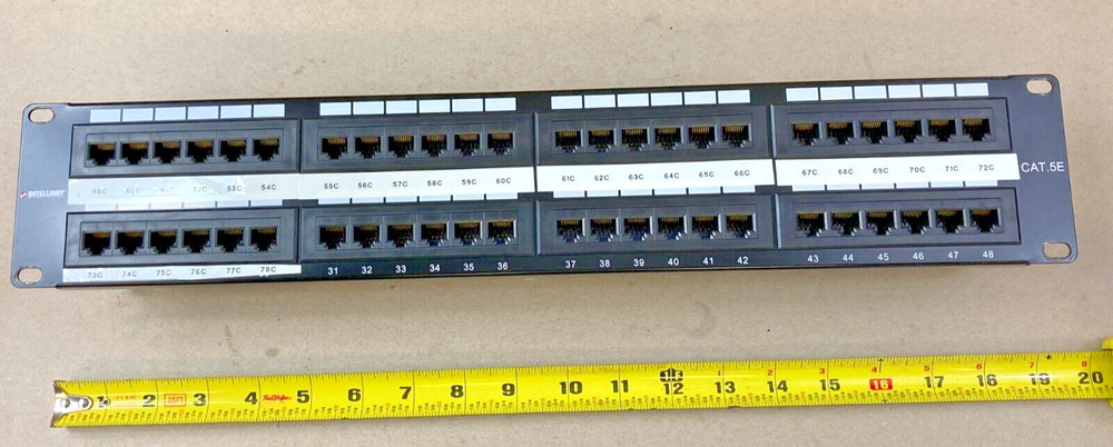 CAT-5E (C5E) Patch Panel  48-Port #P48T-KDA ~ Intellinet