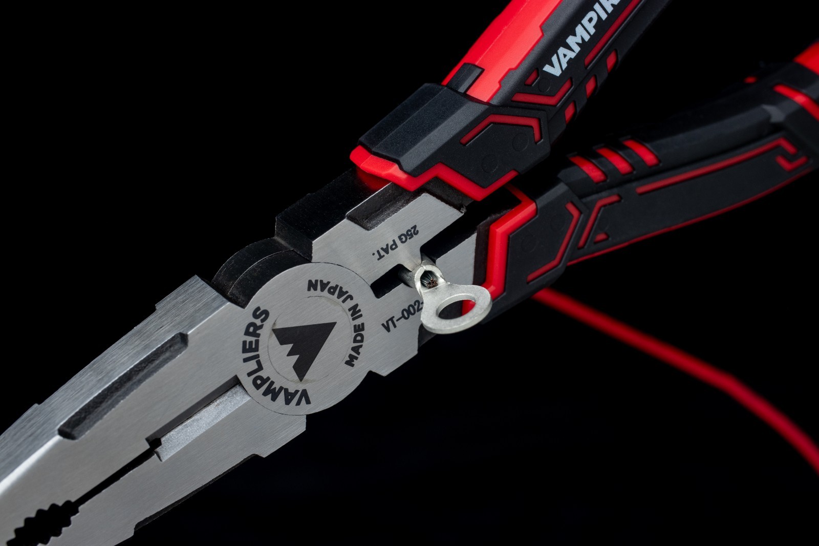 VAMPLIERS CAIMAN 7.5" Screw Extractor Long Nose Pliers W/ Crimper + Wire Cutter