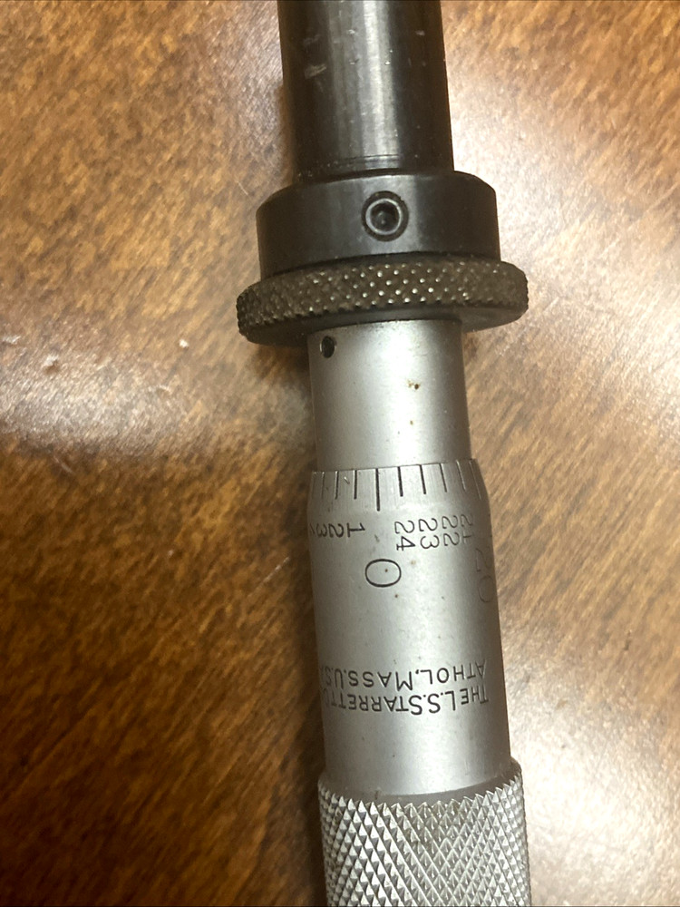 Starrett Special Micrometer Head With Pointed Tip USA