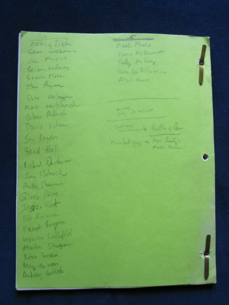 ORIGINAL SCRIPT for TV's THE SINGLE GUY - NINETEEN - JONATHAN SILVERMAN's COPY