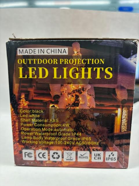 Outdoor Snowflake Projection LED Light with Remote - 1 Light