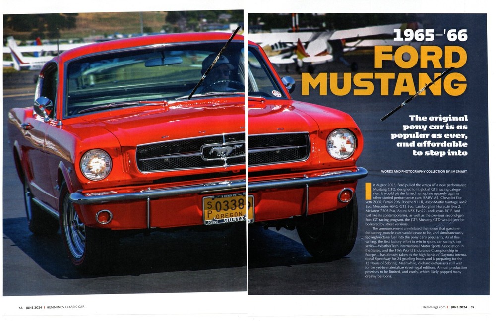 1965-1966 FORD MUSTANGS ~ GREAT 6-PAGE ARTICLE / AD