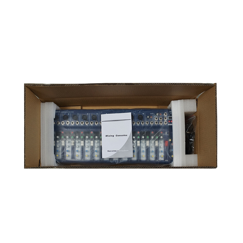 14 Channel Live Audio Mixer Effects Processor Studio Mixing Console Pro DJ Mixer