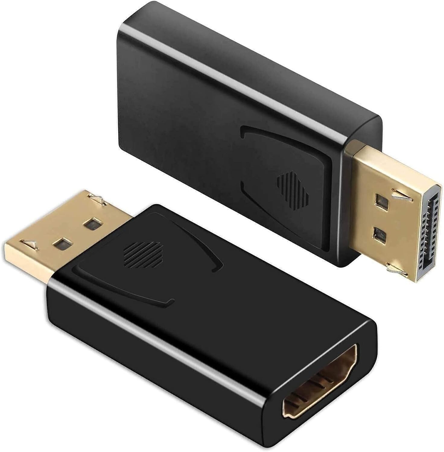 2-Pack DisplayPort to HDMI Adapter Converter Display Port DP Male to HDMI Female