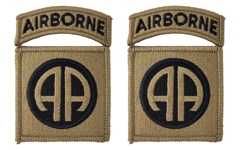 82nd Airborne Division OCP Patch - U.S. Army Patch with Airborne Tab - 2 PACK