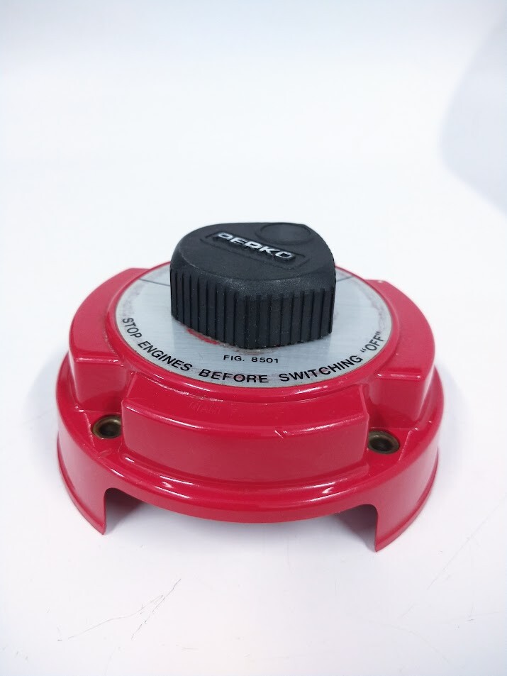 Perko 8501, Stop Engine Switch Panel 6-32V , 250amps