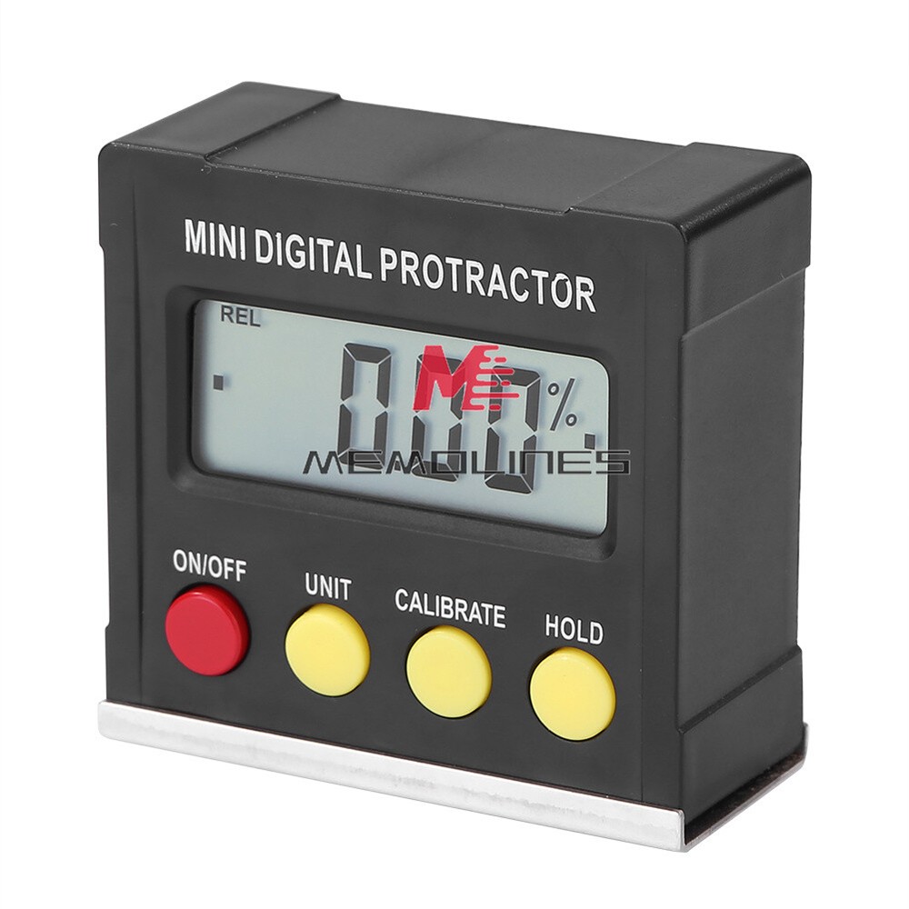 360° Digital Protractor Inclinometer Level Box Magnetic Base Measuring Tools