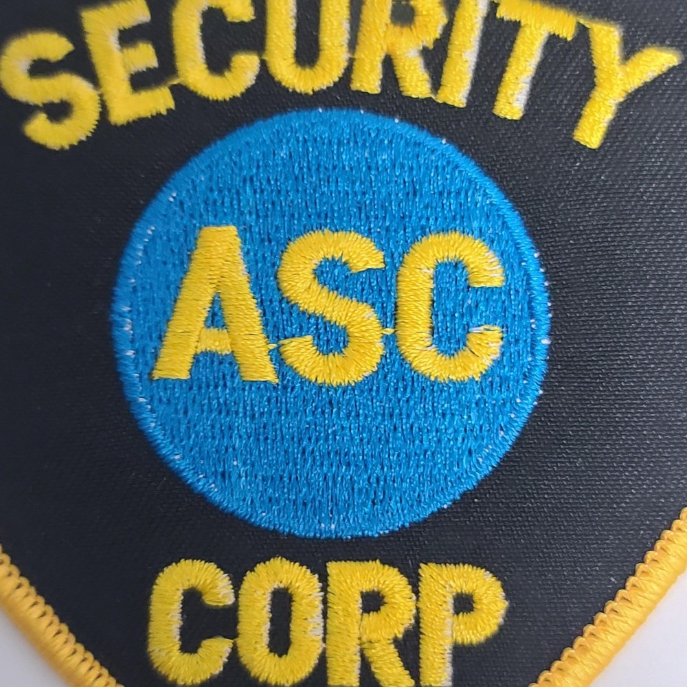 ASC Appleton Security Crest Security Officer Patch Yellow Border