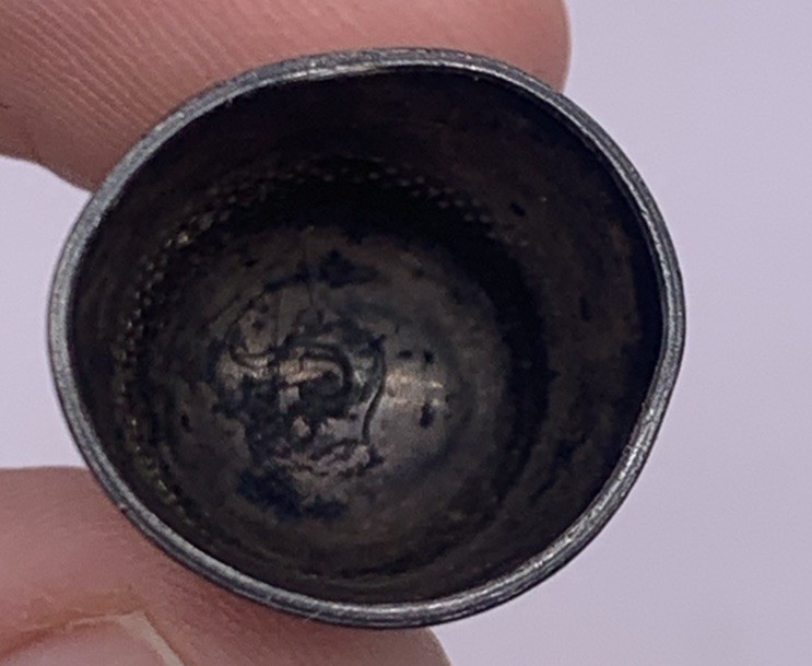 Sterling Silver Greek Key Thimble Size 8