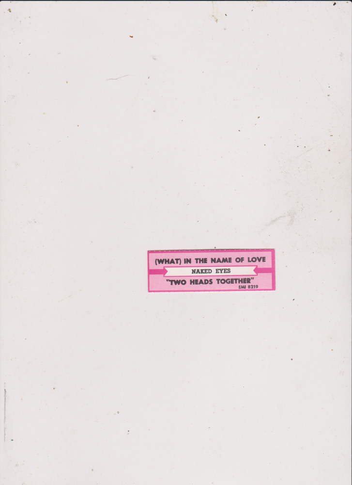 NAKED EYES-- jukebox title strip