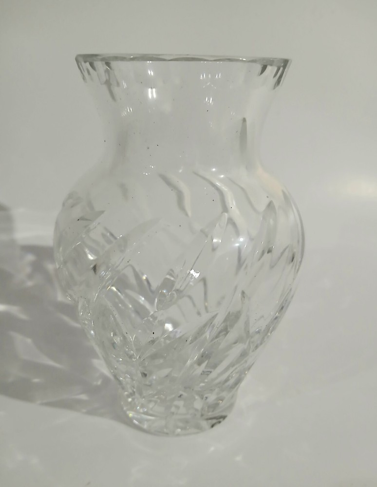 Lead Crystal Hand Cut Flower Vase