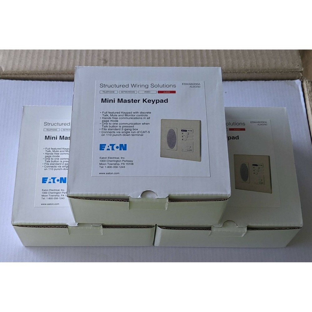 Structured Wiring Solutions ESWABIK311A Intercom Kit Keypad Doorbell Intrcm