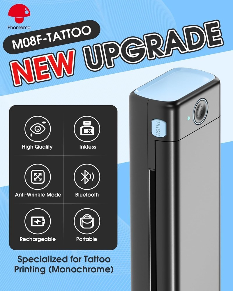 M08F Tattoo Stencil Printer - Powerful APP Editing