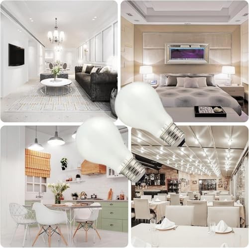 100W Incandescent Light Bulbs,Frosted Bulbs,Dimmable Medium E6 Base Light 2