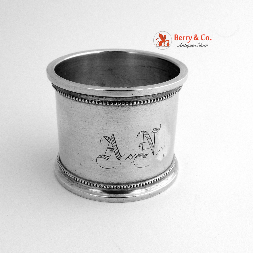 Sterling Silver Napkin Ring Gorham 1890