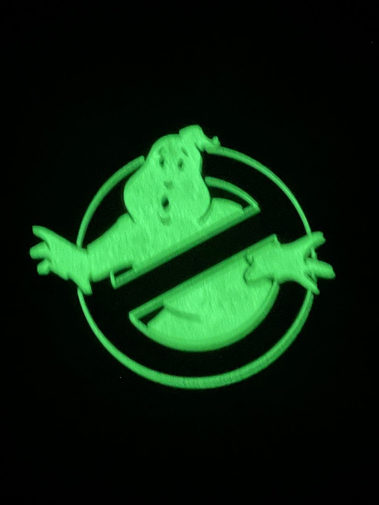 Tactical PVC Patch - Ghostbuster Patch - Hook Loop Ghost Glow in Dark Patch