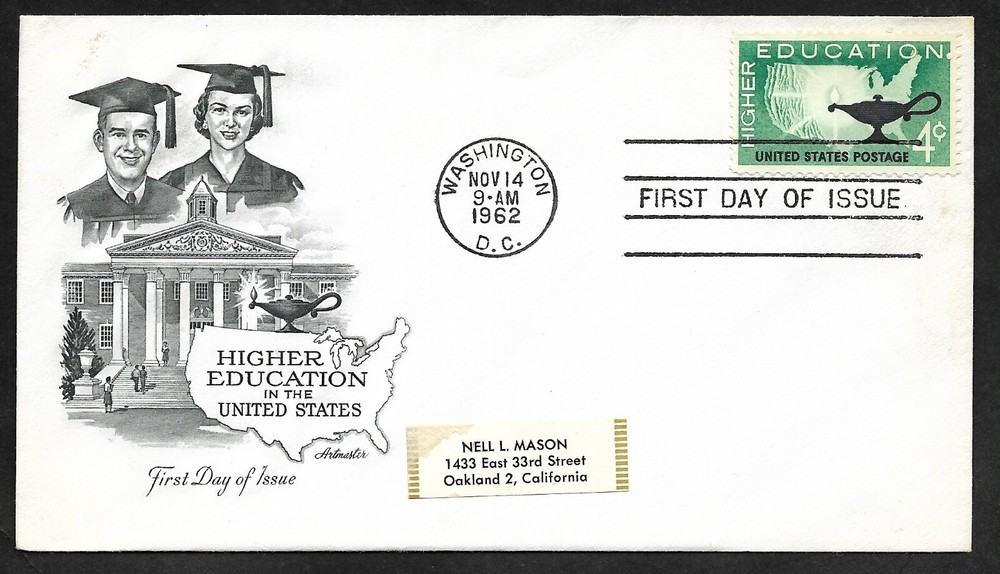 #1206 4c Higher Education - Artmaster FDC