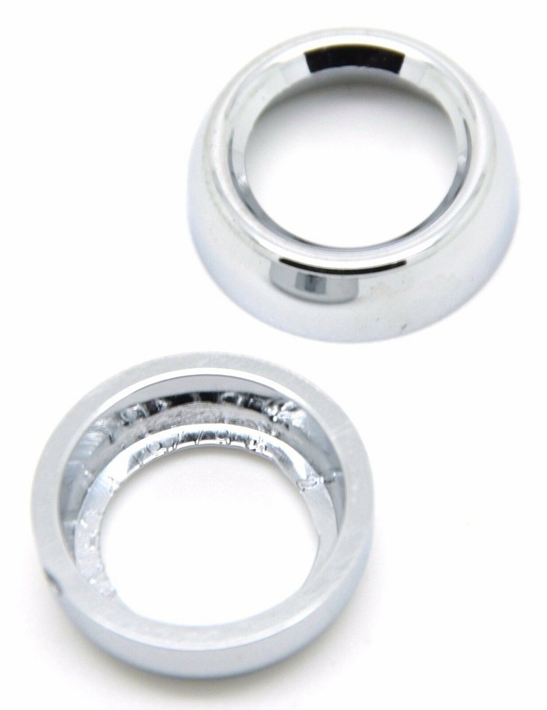 Toggle Switch Face Nut Cover Set for Peterbilt Dash Chrome Plastic GG67261 Pair