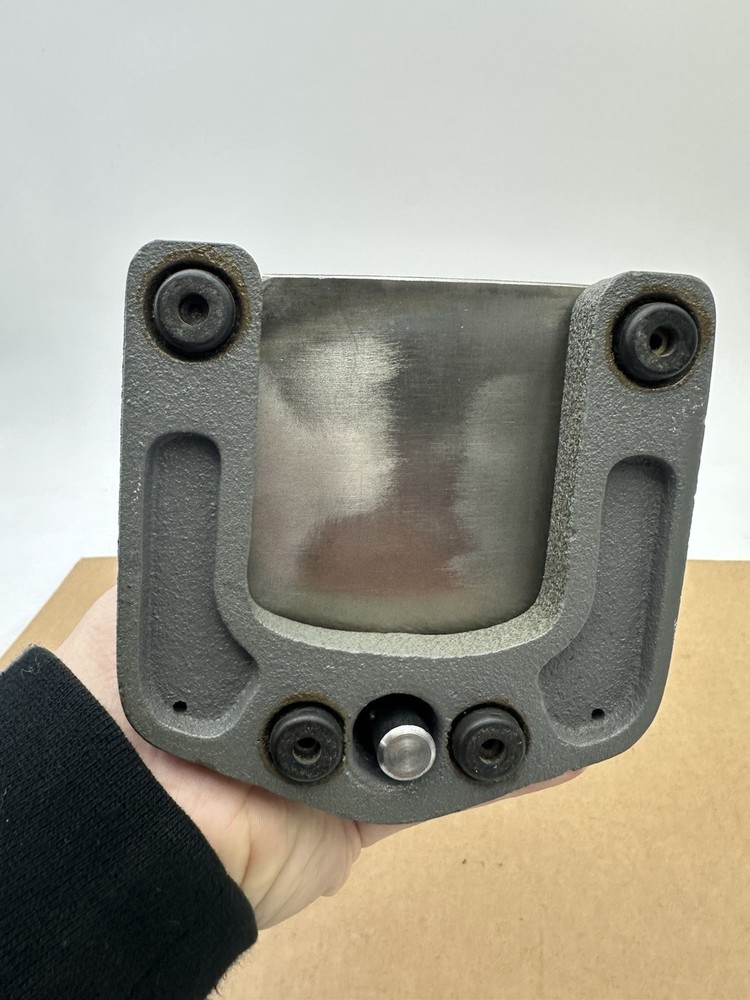 Vintage Optical Microscope Cast Iron Base Adjustable Stand Only - Unknown Maker