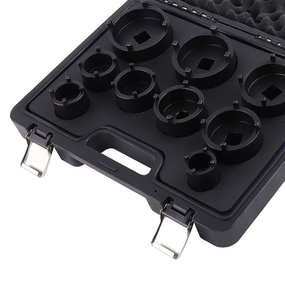 Socket Set Grooved Lock Nuts Tool External Teeth 1/2"DR & 3/4"DR KM4-KM12 New