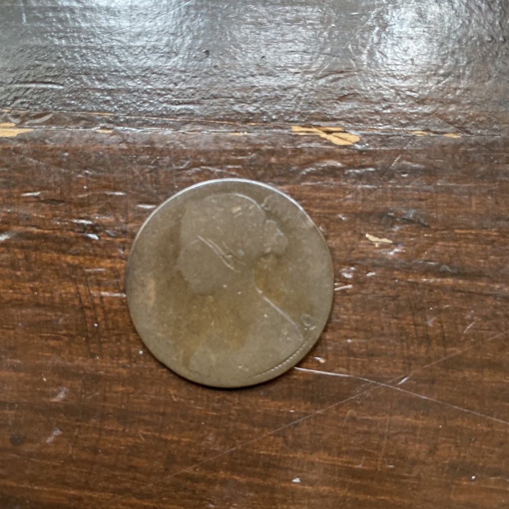 1862 Great British Penny - Worn condition