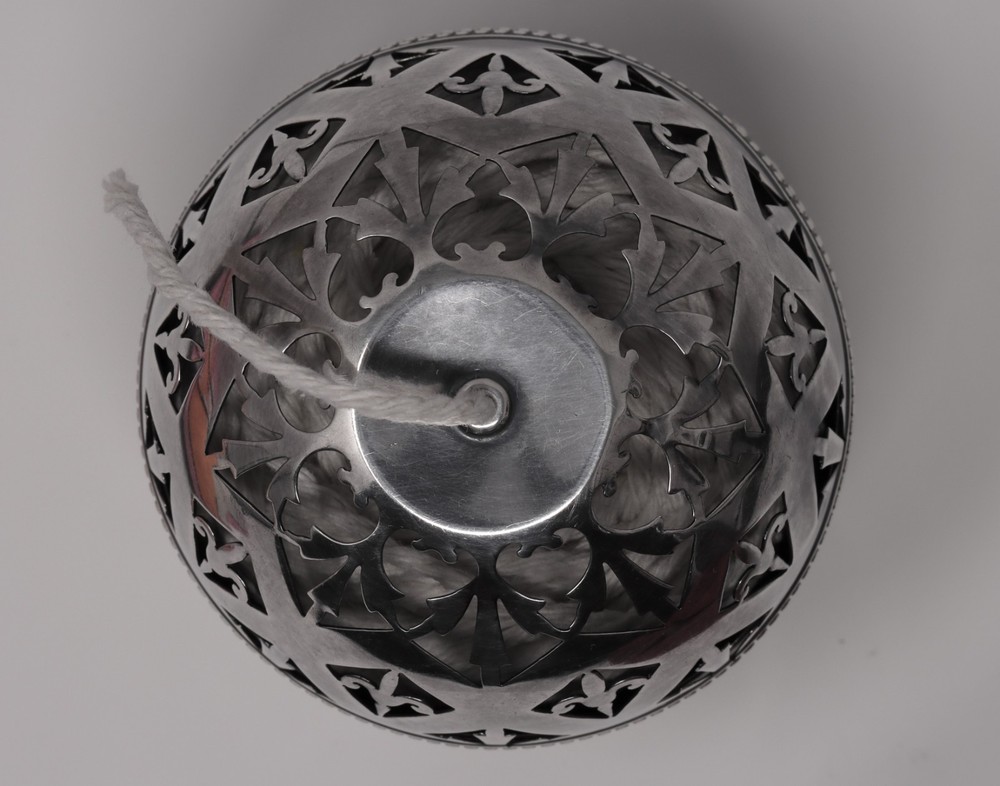 Antique Gorham Sterling Silver Reticulated String or Thread Holder.