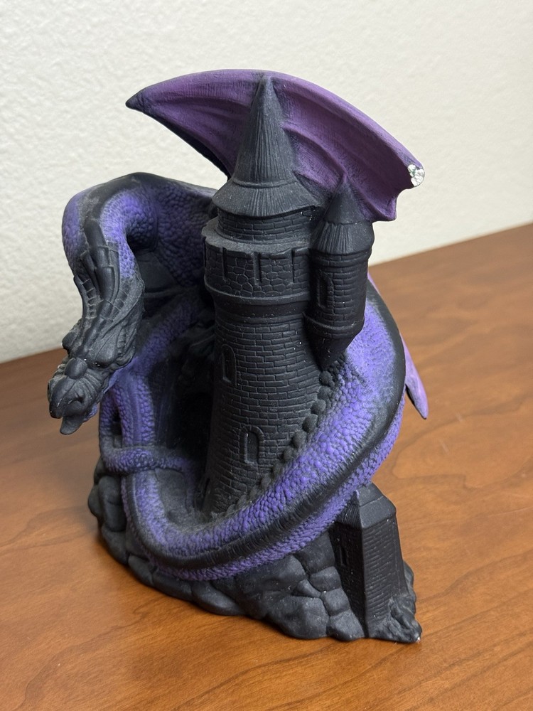 Dragons Keep Dice Tower Ceramic Sculpture Hand Painted