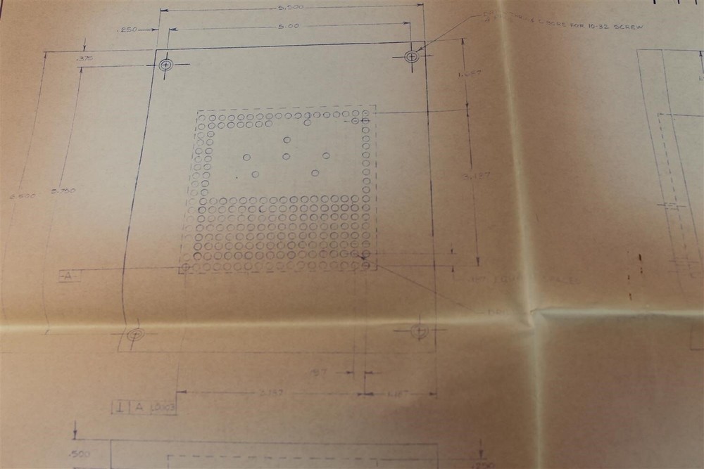 Teledyne Microelectronics Universal Vacuum Chuck 1982 Blueprint