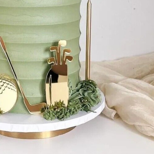 Personalised Golf Cake Topper Acrylic Cake Decorations