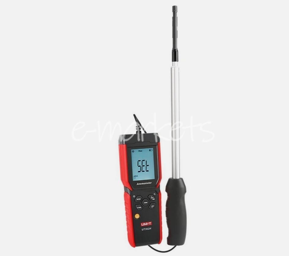 UNI-T UT362H Hot Wire Anemometer Sensor Wind Velocity/Volume/Temperature Tester
