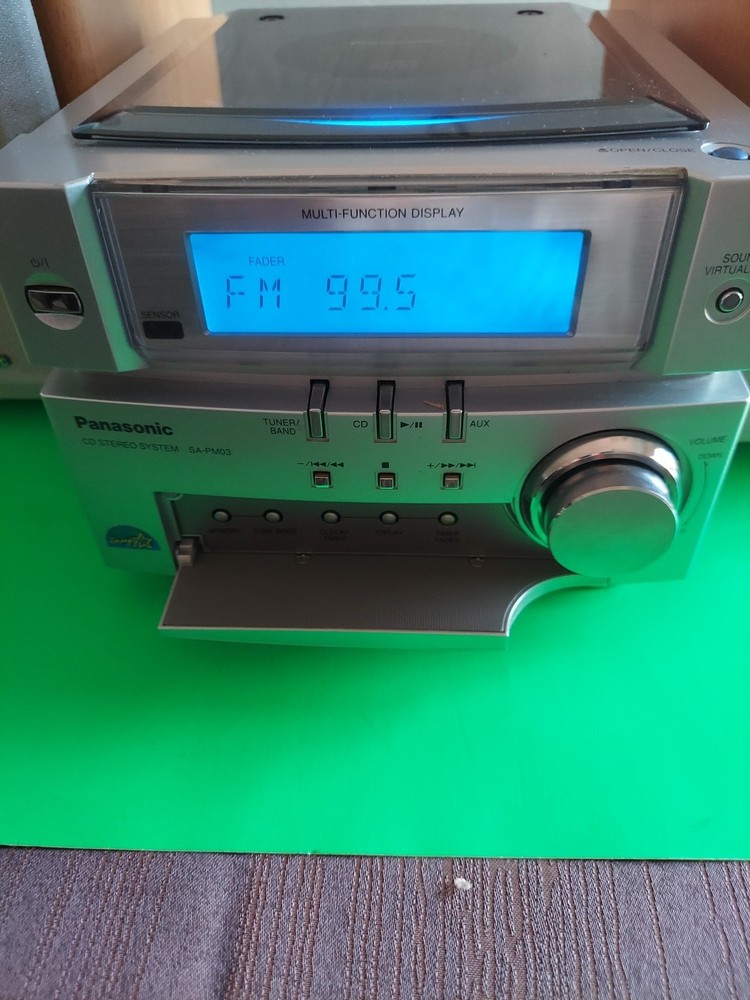 PANASONIC SA-PM03 Stereo System With Sound Virtualizer & Multi-Function Display