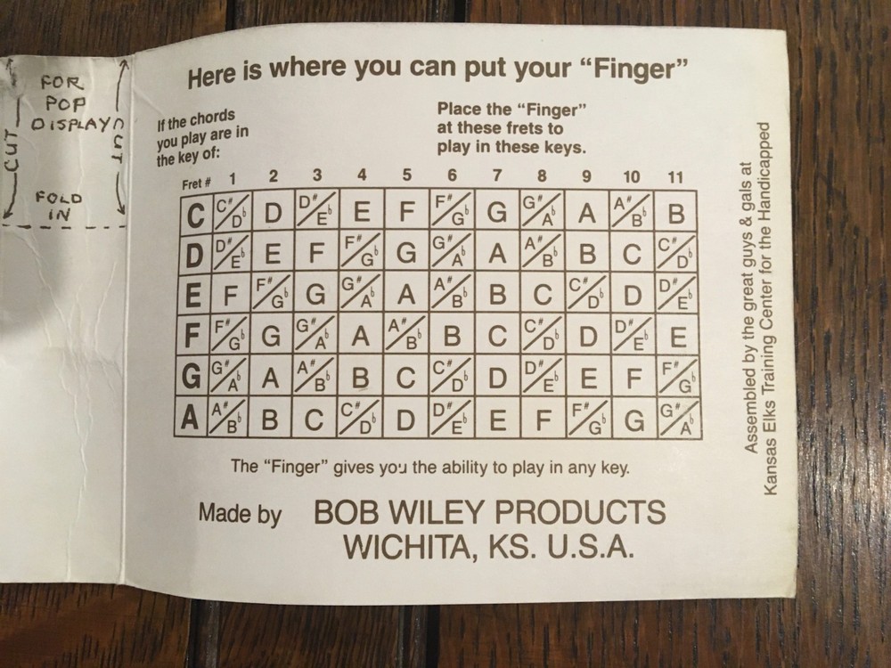 Bob Wiley “Digital” Finger Capo