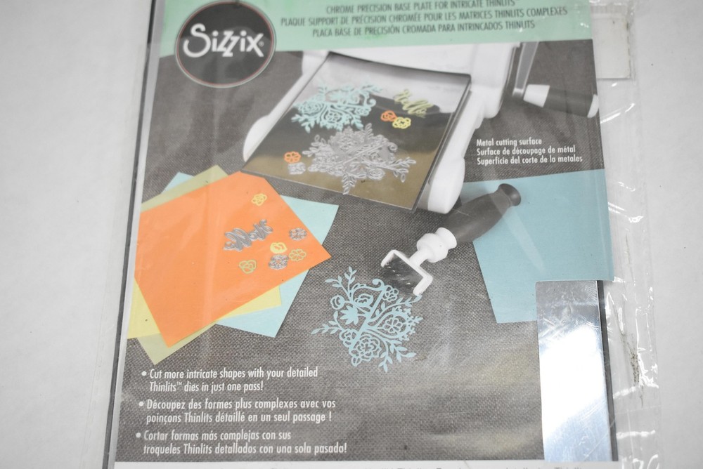 Sizzix Chrome Precision Base Plate for Intricate Thinlits 660470 Die Cutting