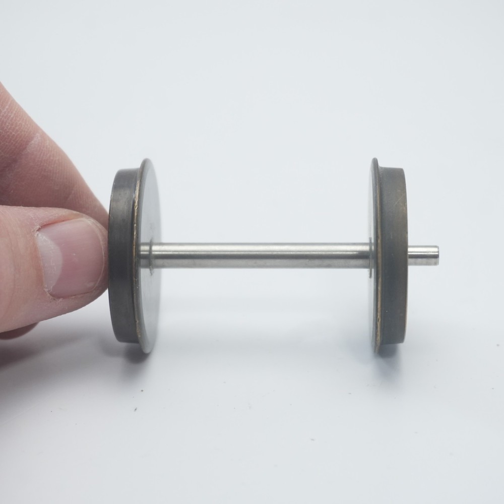 Premium Bronzed Metal G Scale Model Train Wheel Axles