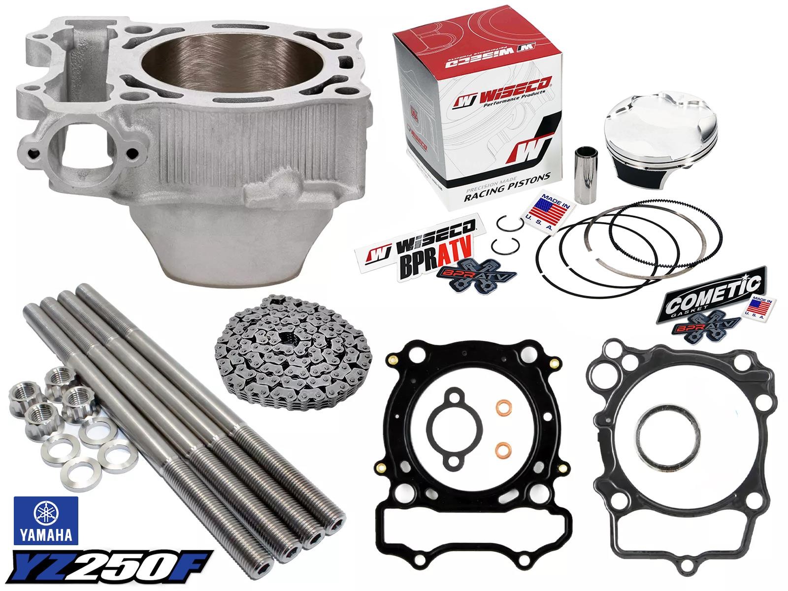 01-13 YZ250F Top End Rebuild Kit 77mm Stock Bore Replacement Cylinder Piston Kit