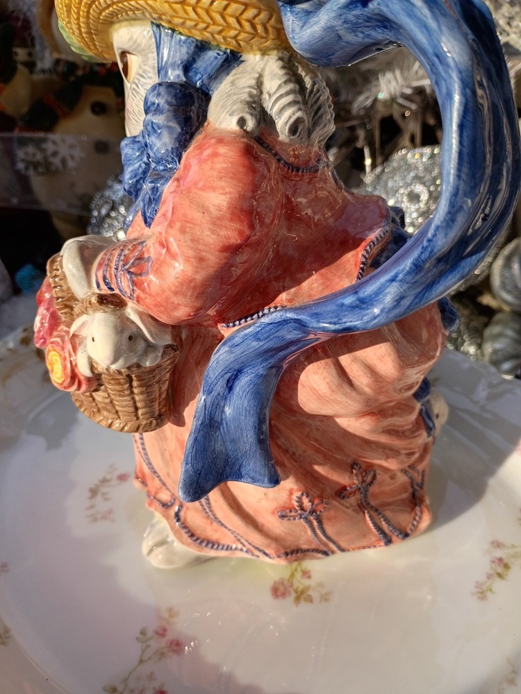 Fitz & Floyd "Bustles and Beaus" 1995 1 Quart Pitcher