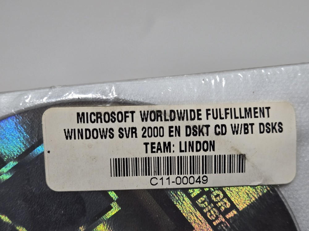 Microsoft Windows 2000 Advanced Server Install CD Set Team: Lindon NOS Sealed