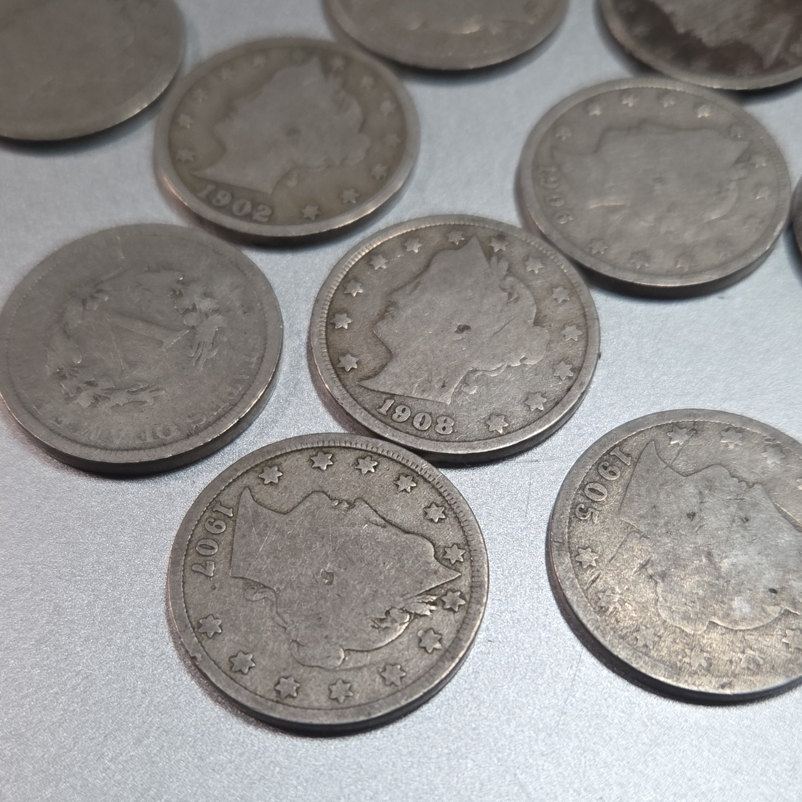 Liberty V Nickel Lot (20 Coins) Better Grade 1890s–1912 Incl 1912D Strong Detail