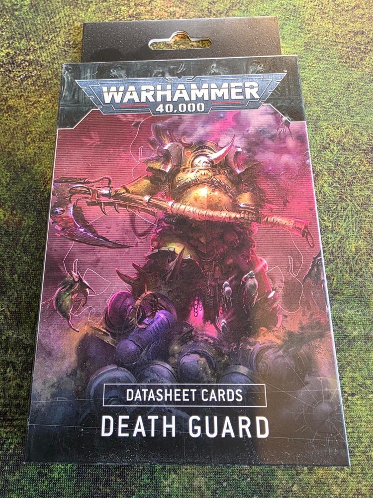 Warhammer 40k Death Guard Data Sheet cards 10th Edition Games Workshop