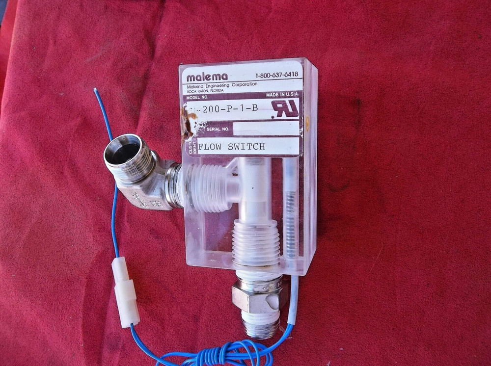 MALEMA M-200-P-1-B FLOW SWITCH 9 21 4k