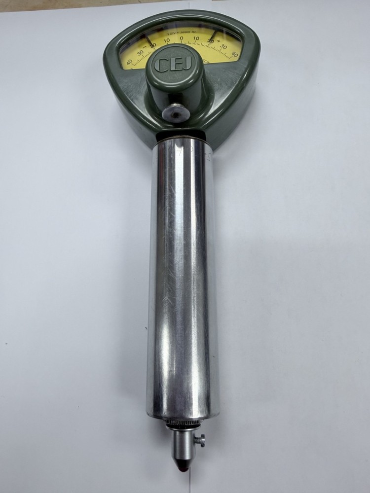 CEJ 510E-6 Mikrokator Comparator .00001" Ultra Precision Indicator + Case