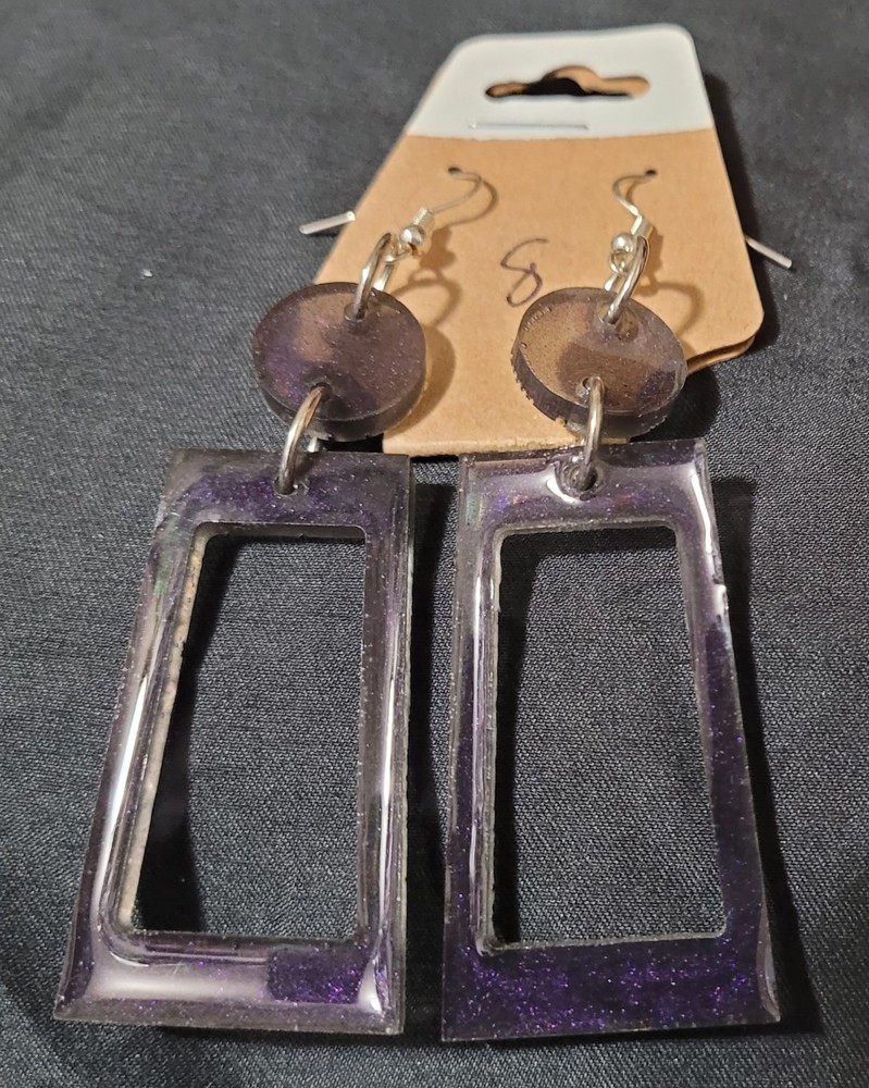 Handmade Epoxy Pierced Earrings