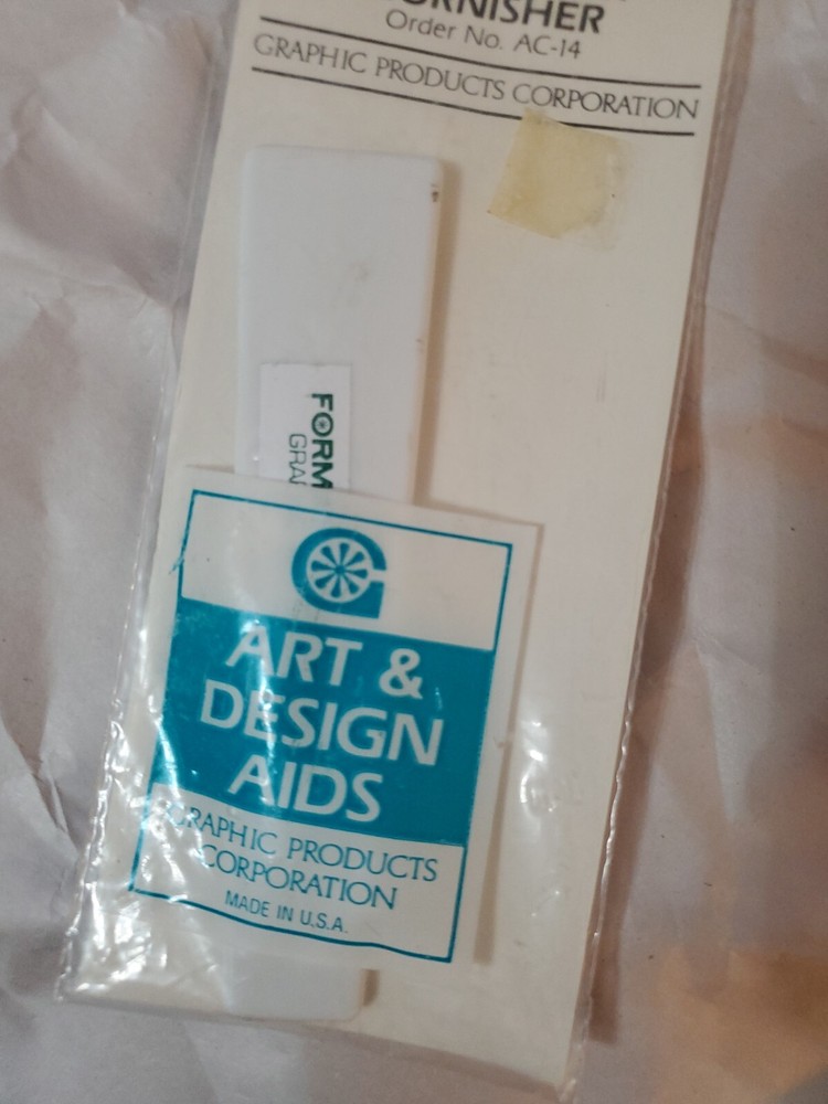 White Graphics Burnisher Paper Creaser Applicator Tool by graphic products corp