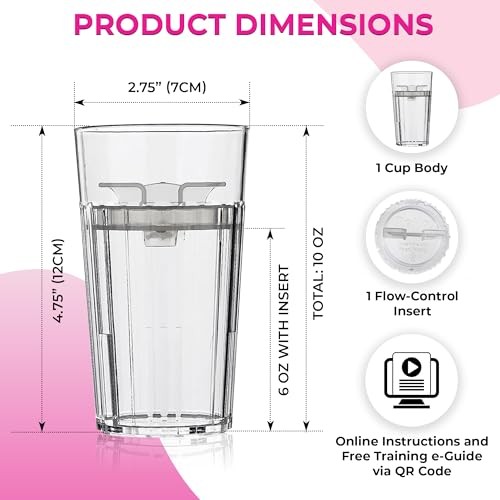 BUNDLE: Smart Cup (Clear 1-Pack) Open Training Cup, Toddler Cup, 1-Pack Clear