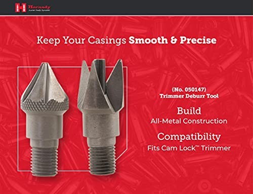 Durable Cam Lock Trimmer Deburr Tool - Chamfer & Deburring Heads for Reloading