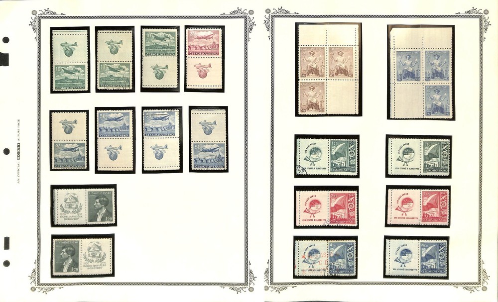 Czechoslovakia Stamp Collection, Specialized World War 2 Overprints & Label (CD)