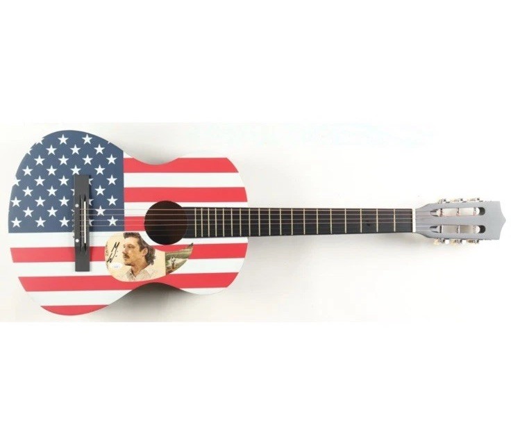 Morgan Wallen Custom Signed Guitar
