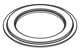 Moen 143338 Black Replacement Deck Gasket Only